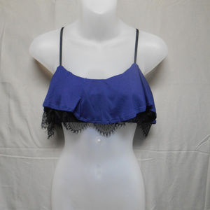 Joe’s JD blue black bra top L